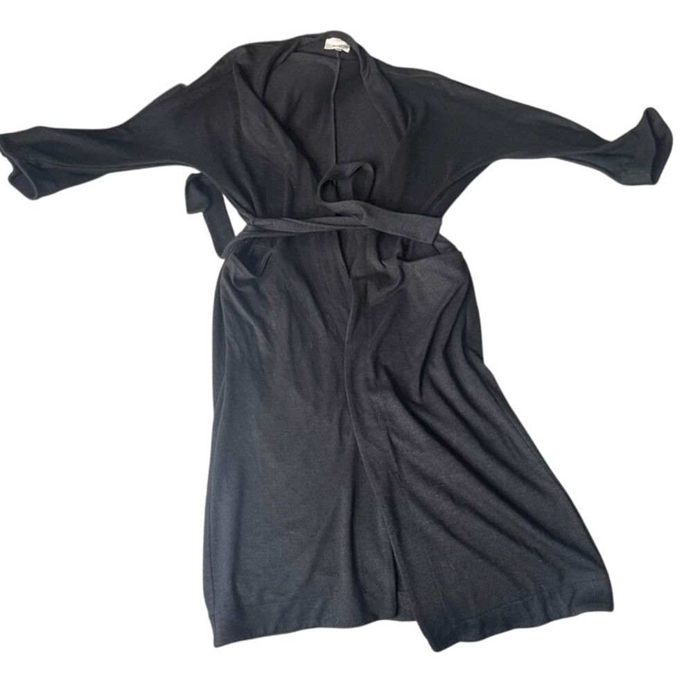 WILFRED‎ FREE Black Knit Wrap Robe Duster Cardigan XXS